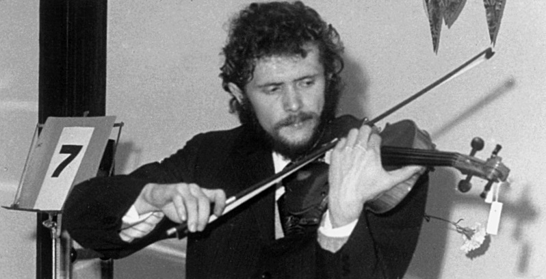 Michał Grabarczyk, laureate of International H. Wieniawski Violin Competition (1967), tested sound of all instruments in stage one.