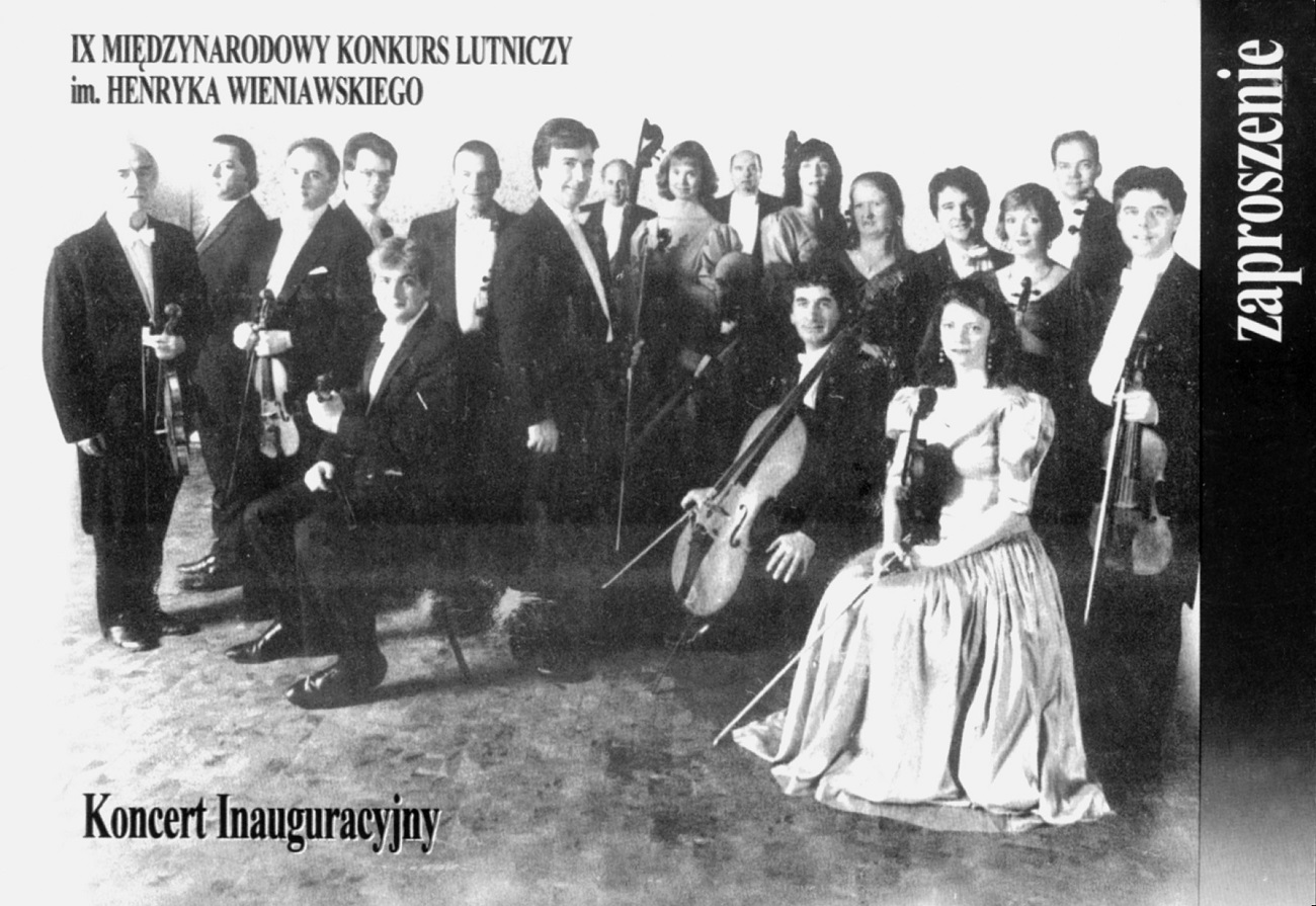 Invitation for opening concert of the Academy of St. Martin in the Fields under the direction of Kenneth Silito, participant of the International H. Wieniawski Violin Competition in 1957.