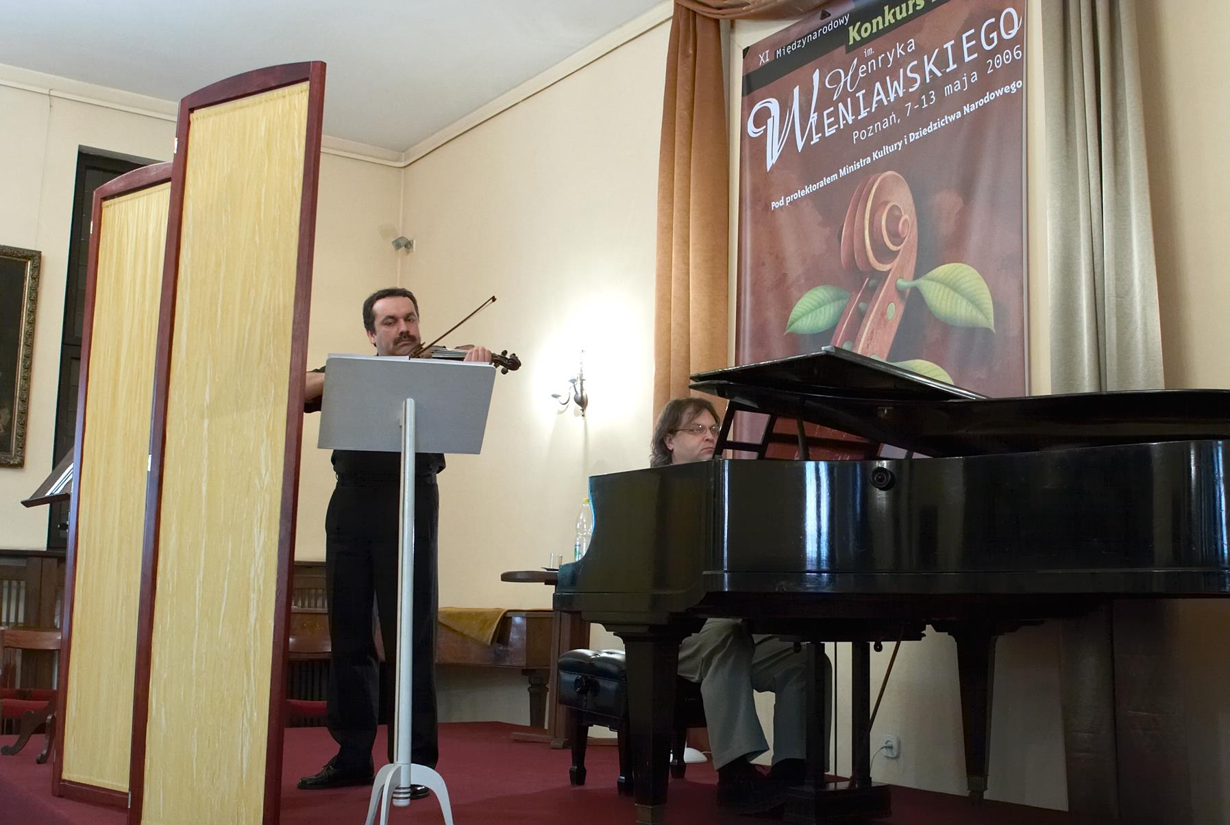 Acoustic evaluation of violins in chamber hall. Bartosz Bryła – violin, Arnold Dąbrowski – piano.