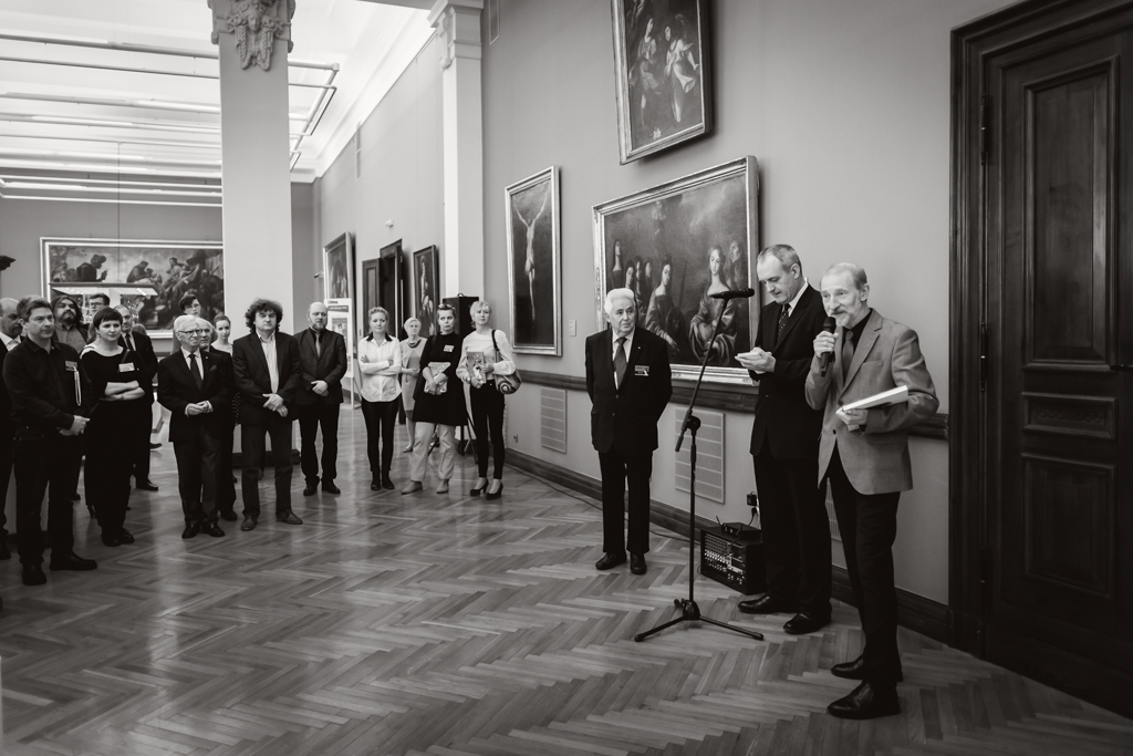 Opening of the  exhibition of competition instruments. Spanish Hall of the National Museum in Poznań.