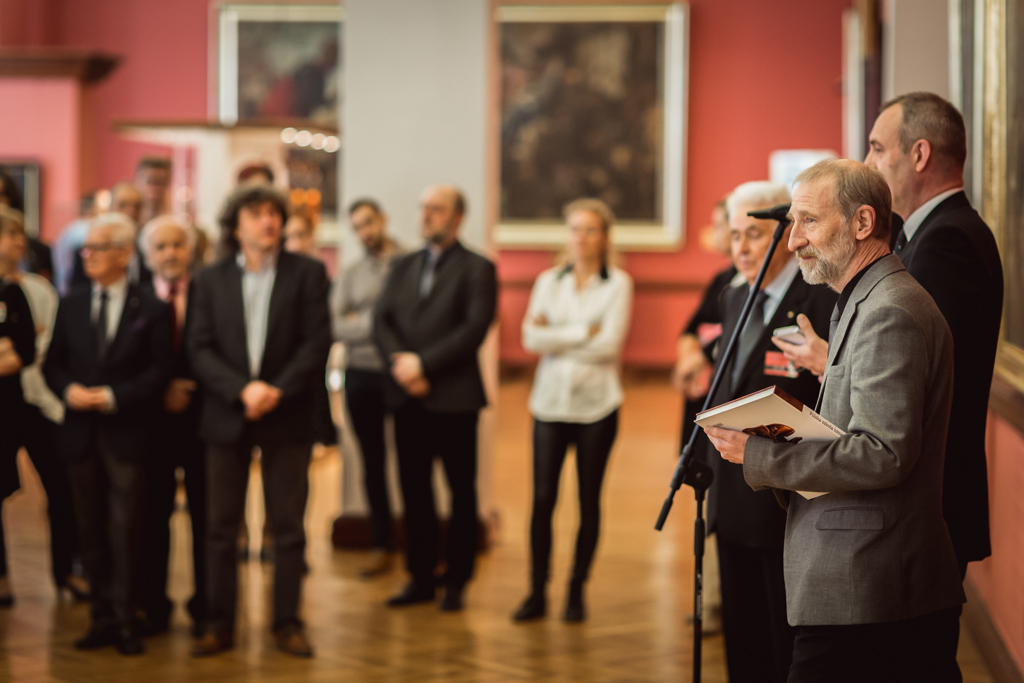 Opening of the  exhibition of competition instruments. Spanish Hall of the National Museum in Poznań.