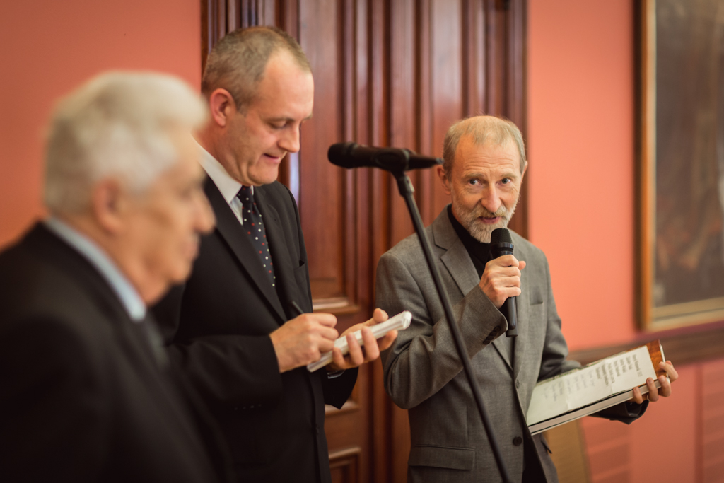 Opening of the  exhibition of competition instruments. Spanish Hall of the National Museum in Poznań.