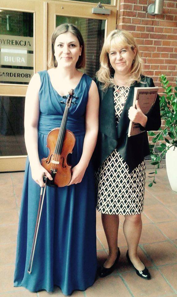Aleksandra Abramowicz (Poland) with pianist Violetta Łukaszewska.