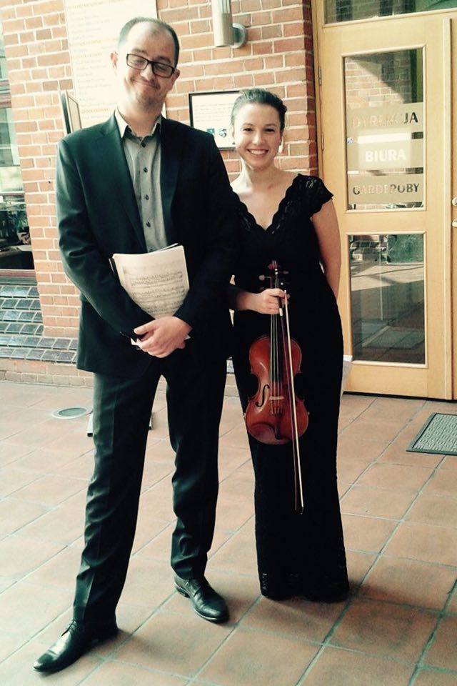 Anna Korczyńska (Polska), Michał Francuz - pianista.