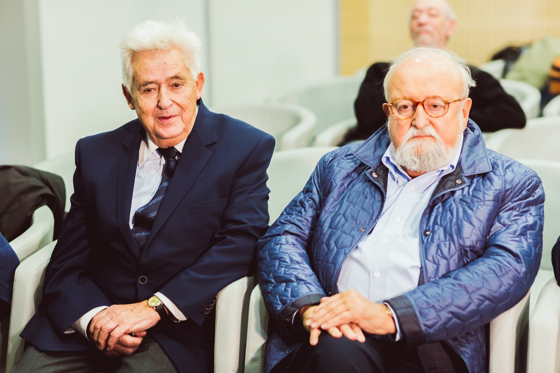 Andrzej Wituski - Director of the Competition and Krzysztof Penderecki.