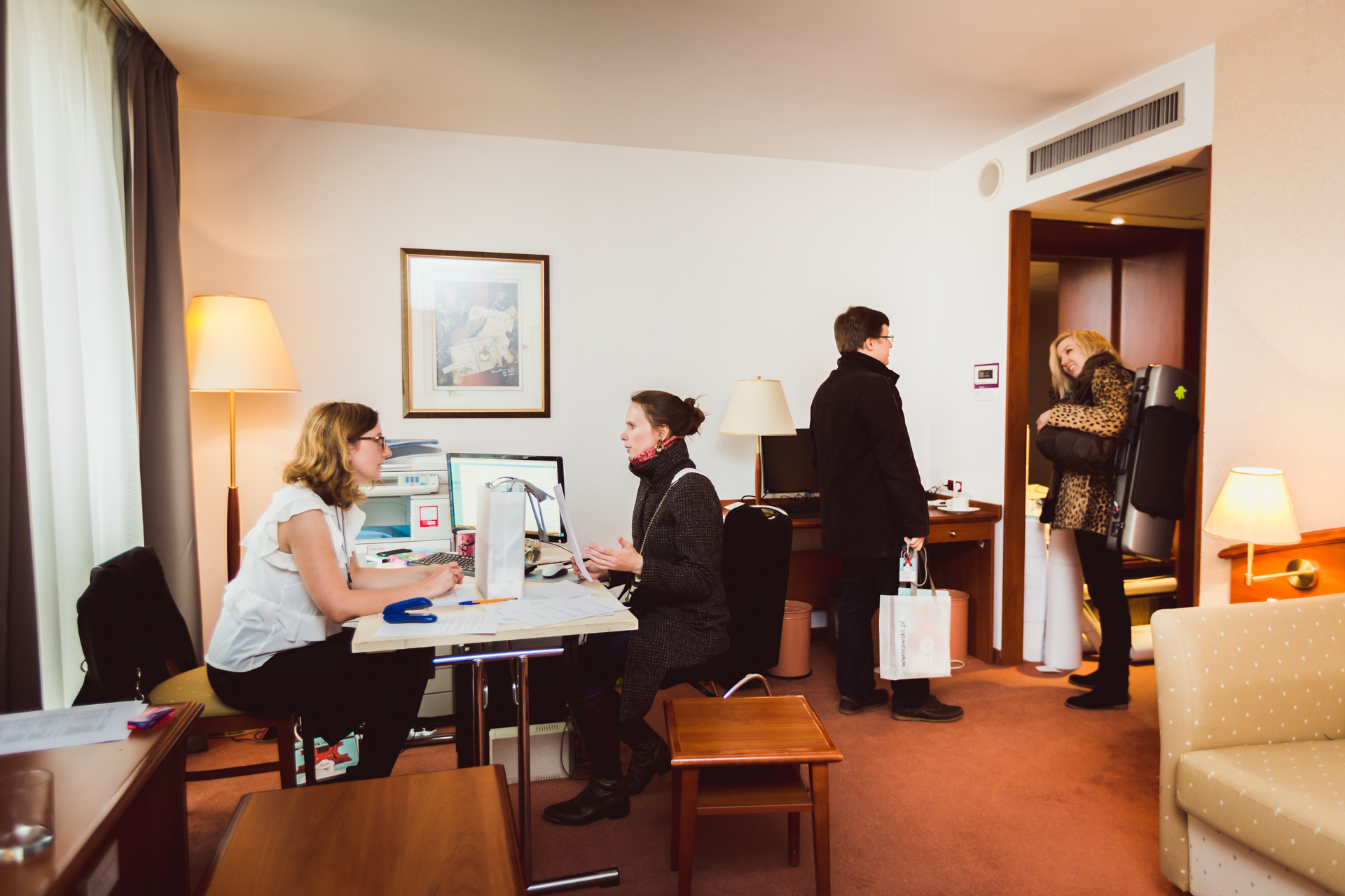 Registration of Participants at the Competition Office.