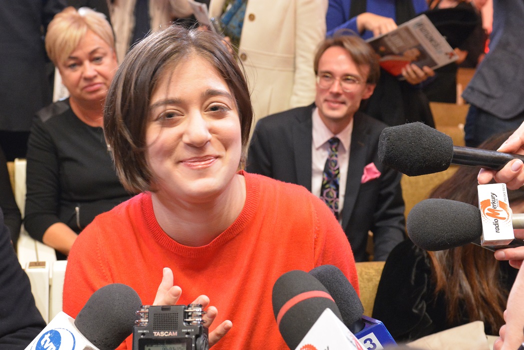 Ogłoszenie wyników. Veriko Tchumburidze - pierwsza nagroda. Fot. T. Boniecki (2)