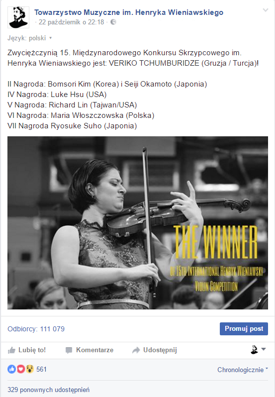 Fan page: https://www.facebook.com/HenrykWieniawski/